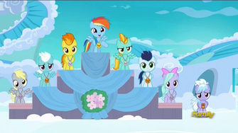 Cloudchaser Derpy Hooves Fleetfoot Flitter Lightning