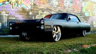 Cadillac Tuning Classic Cars Low Custom Graffiti Urban Art Wallpaper