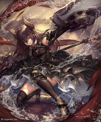 Wallpaper Shingeki No Bahamut Forte Horns Water Splash Anime