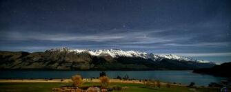 Desktop Wallpaper Silent Night Lake Wakatipu Near Queenstown New