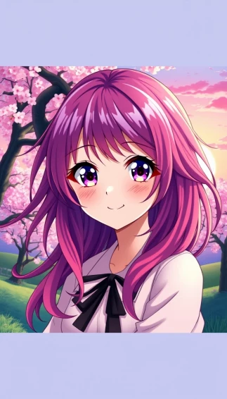 Beautiful Anime Girl Phone Wallpaper