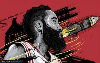 James Harden The Rocket Wallpaper By Tmaclabi