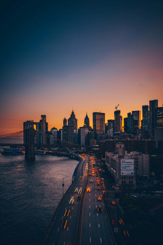 City Sunset iPhone Wallpaper