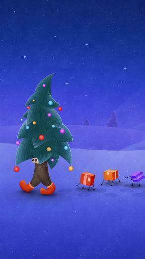 Christmas Tree iPhone 5s Wallpaper