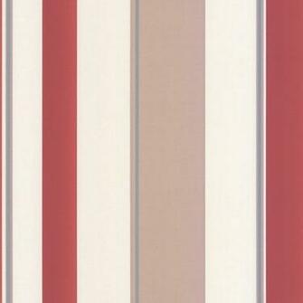 Striped Wallpaper Red Taupe Cream Erismann From I Love