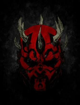 Darth Maul iPhone Wallpaper Art Print