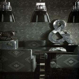 Buy Andrew Martin Pythagoras Wallpaper Charcoal Amara