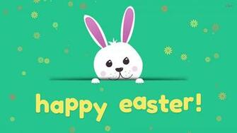 Happy Easter Cute Bunny HD Wallpaper Eggs