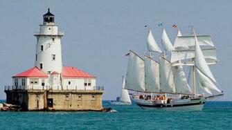 Ships Wallpaper Background Tall Ship Ligh