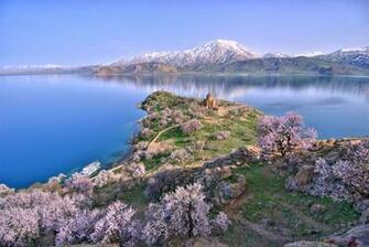 Lake Van In Spring Turkey Springtime High