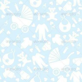 Blue Baby Background For Shower Background Decorative