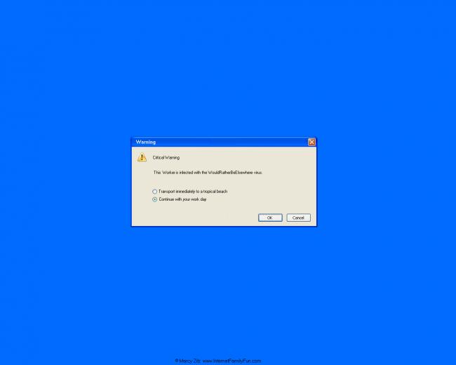 Fake Worker Virus Wallpaper Background For Desktop