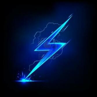 Blue Lightning Bolt Wallpaper Background
