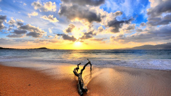 HD Summertime Beach Sunset Rare Gallery Wallpaper