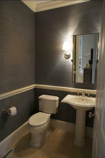 Chair Rail And Textured Wallpaper
