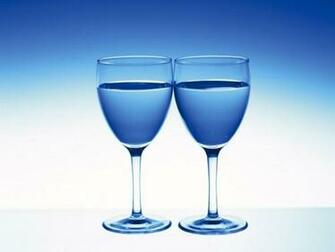Two Wine Glass Blue Screensaver Screensavers