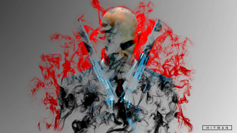 Hitman Agent Smoke Silhouette Wallpaper