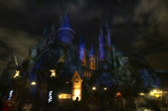 Hogwarts Castle Night Wallpaper Image Pictures Becuo