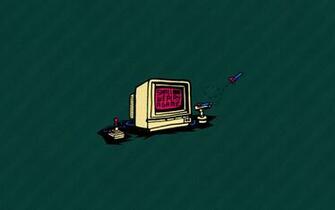 Retro Computer Gaming Wallpaper