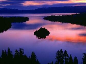 Lake Tahoe HD Sunset Wallpaper Desktop