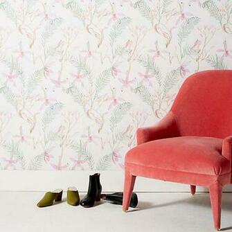 Restaurant Trend Modern Tropical Wallpaper Patterns Are
