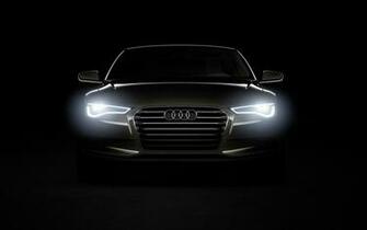 Audi Headlights In The Dark All For Desktop