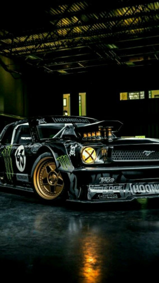 Ken Block Mustang Gymkhana Car iPhone Wallpaper