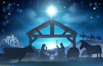 Christmas Nativity Scene Wallpaper Related Keywords