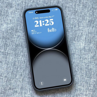 Abstract Blue And Black iPhone Wallpaper