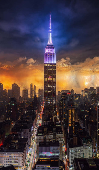 New York City Night iPhone Wallpaper