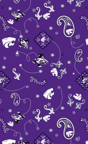 K State Cotton Paisley With Willie And Powercat Another One Of
