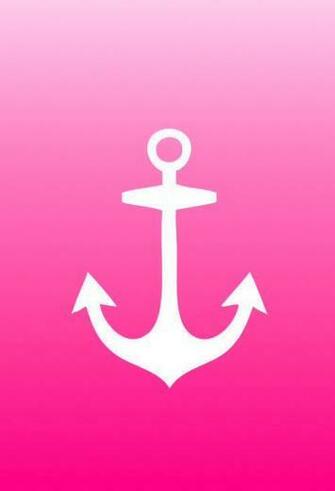Pink Anchor iPhone Background
