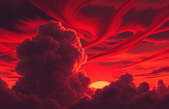 Akatsuki Clouds HD Wallpaper