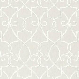 Hampton Lattice Wallpaper In Grey Geometric