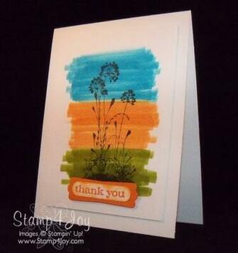 Stampin Write Markers You Can Create Your Own Background In A Jiff