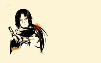 Uchiha Itachi Sharingan Simple Background Anbu Wallpaper