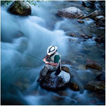 Non Woven Wallpaper Fly Fishing In Colorado Square X