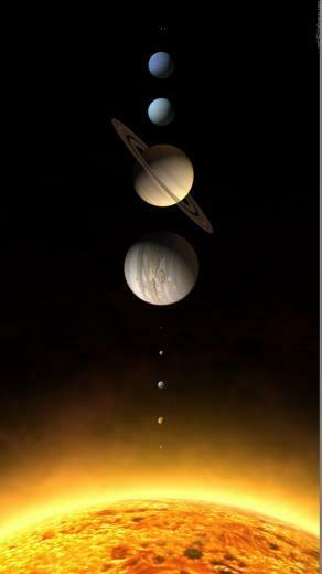 Realistic Solar System Planets Rendering iPhone HD
