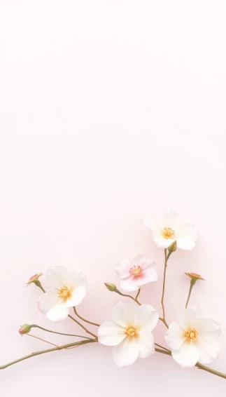Aesthetic Flowers Simple Wallpaper