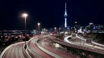 North America Wallpaper Night Traffic City Sizes