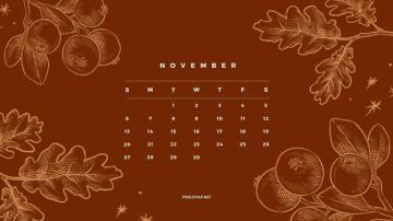 November Calendar HD Wallpaper Net