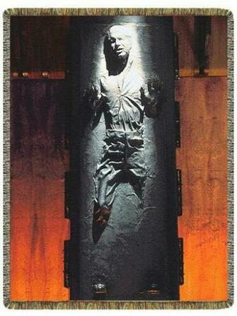 Han Solo Frozen In Cabonite Blanket Ohgizmo