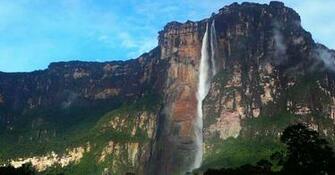 Salto Angel Or Falls Highest Water Fall Of The World In