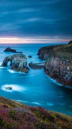 Cornwall England Celtic Sea Cape Lands Wallpaper