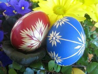 File Red And Blue Easter Eggs Jpg