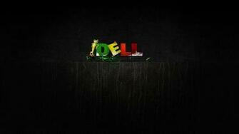 Dell Company Computers Frog Green Yellow Red Wallpaper