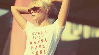 Girls Just Wanna Have Fun Desktop Pc And Mac Wallpaper