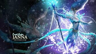 League Of Legends Janna The Storms Fury Wallpaper