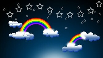 Theme Bin Archive Epic Rainbow And Clouds HD Wallpaper