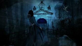 Cemetery Haunting Night Scary Wallpaper Stream